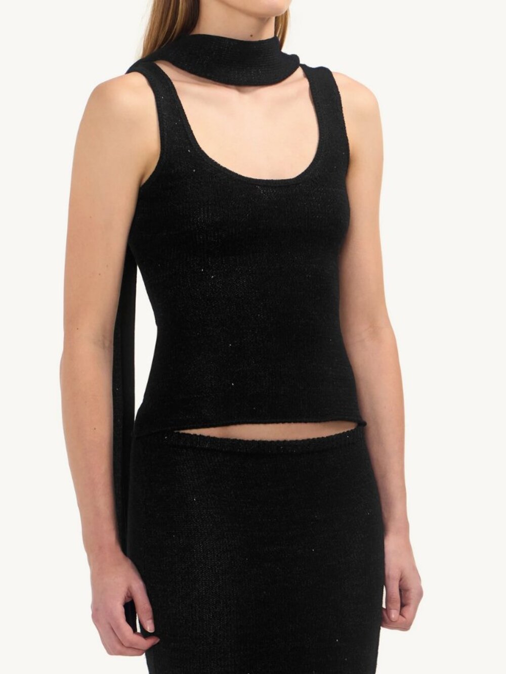 Asta Resort Ana Top in Black Sequin